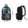 Ghostface Scream Movie All Over Print Polyester Vintage Backpack - Image 6