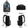 Ghostface Scream Movie All Over Print Polyester Vintage Backpack - Image 7